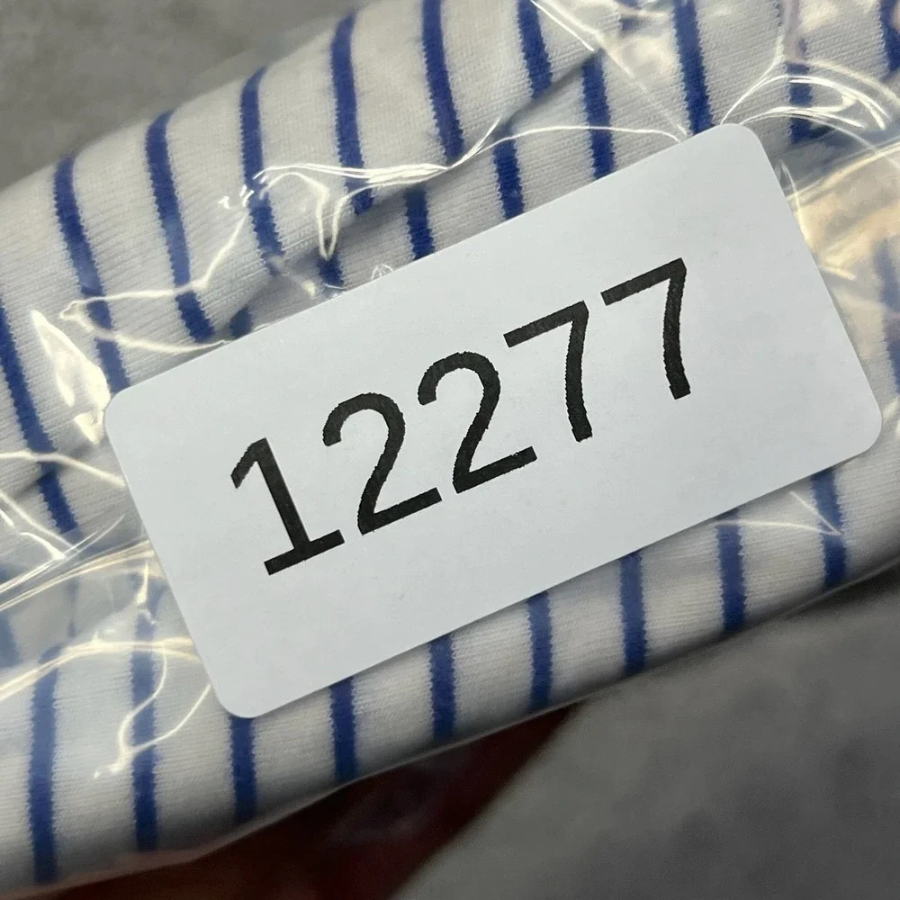 Gap Foldover Mini Skirt Womens Medium Blue White Striped Rayon Blend Casual